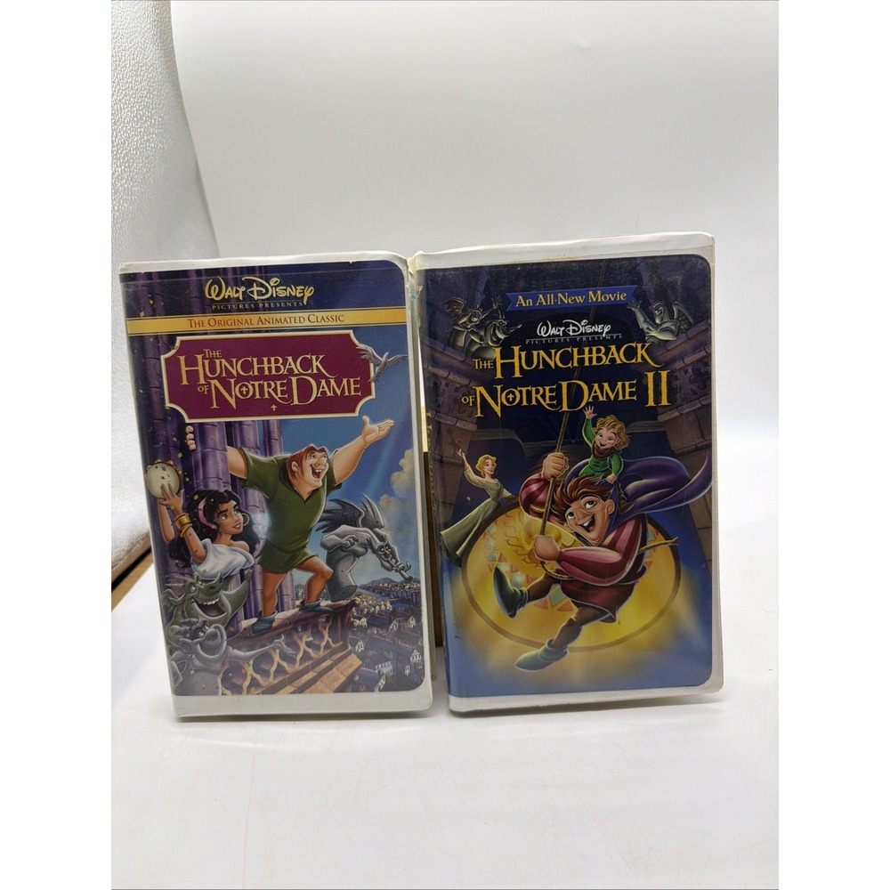 The Hunchback of Notre Dame 1 & 2 DVD Lot Disney Bundle Tested & Working